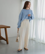 2WAY HIGH WAIST SLACKS