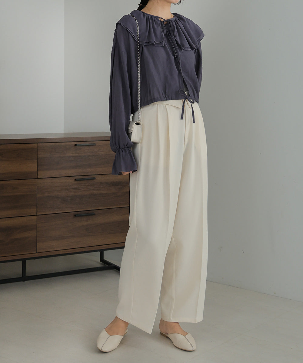 2WAY HIGH WAIST SLACKS