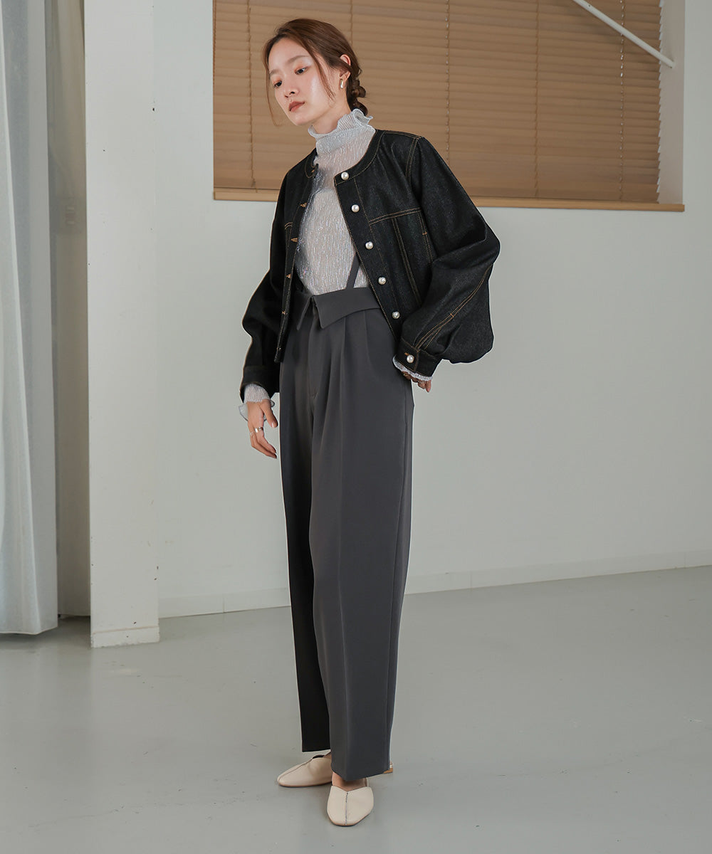 2WAY HIGH WAIST SLACKS