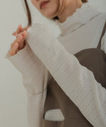 HIGH NECK EMBROIDERY TOPS