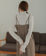 HIGH NECK EMBROIDERY TOPS