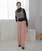 HIGH NECK EMBROIDERY TOPS