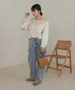 WAIST TUCK PEPLUM BLOUSE