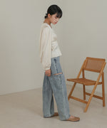 WAIST TUCK PEPLUM BLOUSE