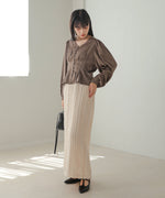 WAIST TUCK PEPLUM BLOUSE