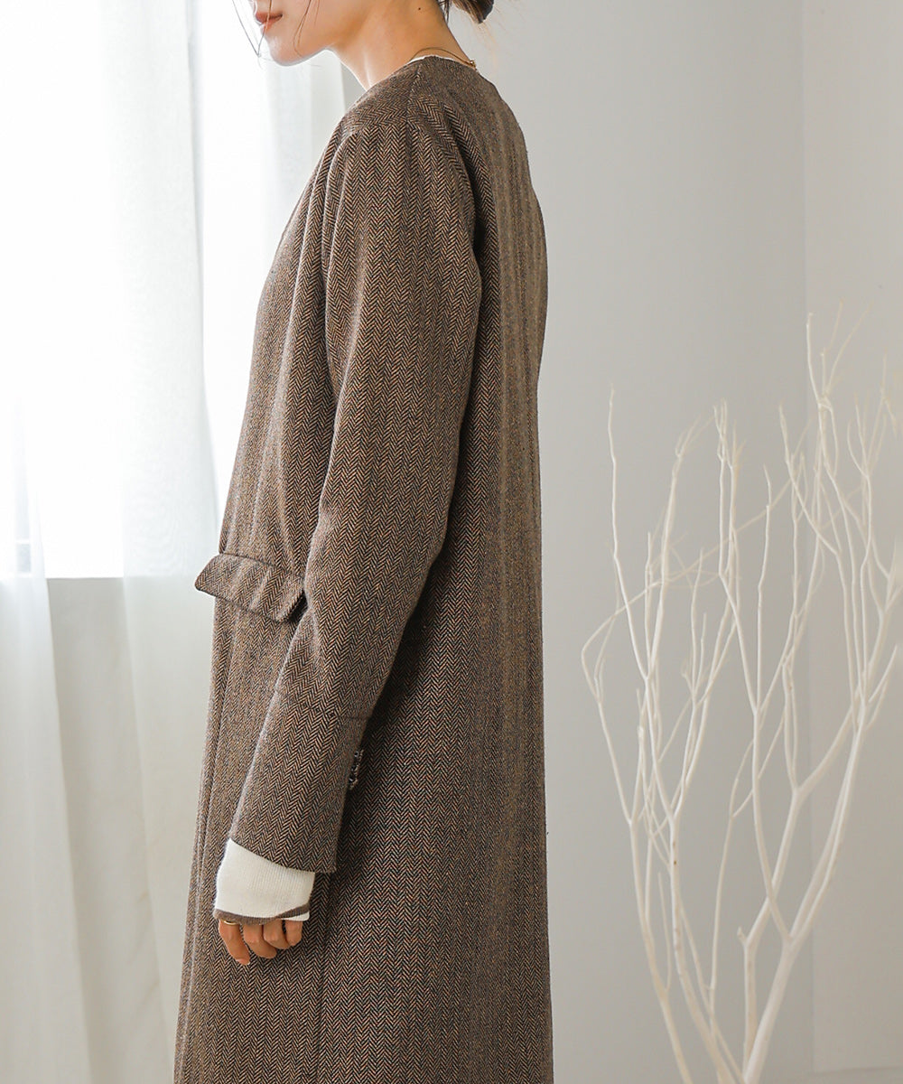 V-NECK TAILER STYLE ONEPIECE