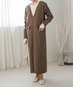 V-NECK TAILER STYLE ONEPIECE