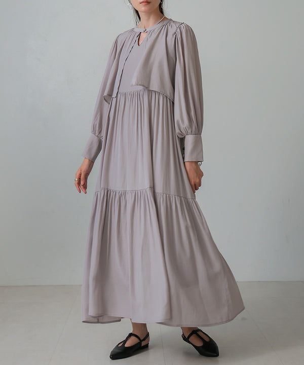 CAPELIKE TIERED ONEPIECE