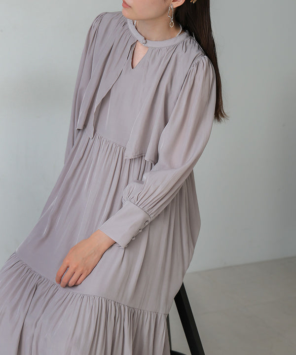 CAPELIKE TIERED ONEPIECE