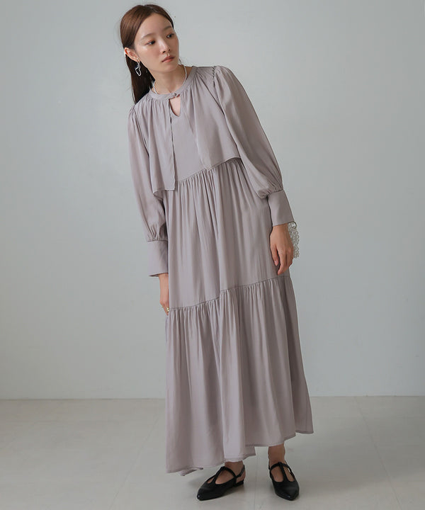 CAPELIKE TIERED ONEPIECE