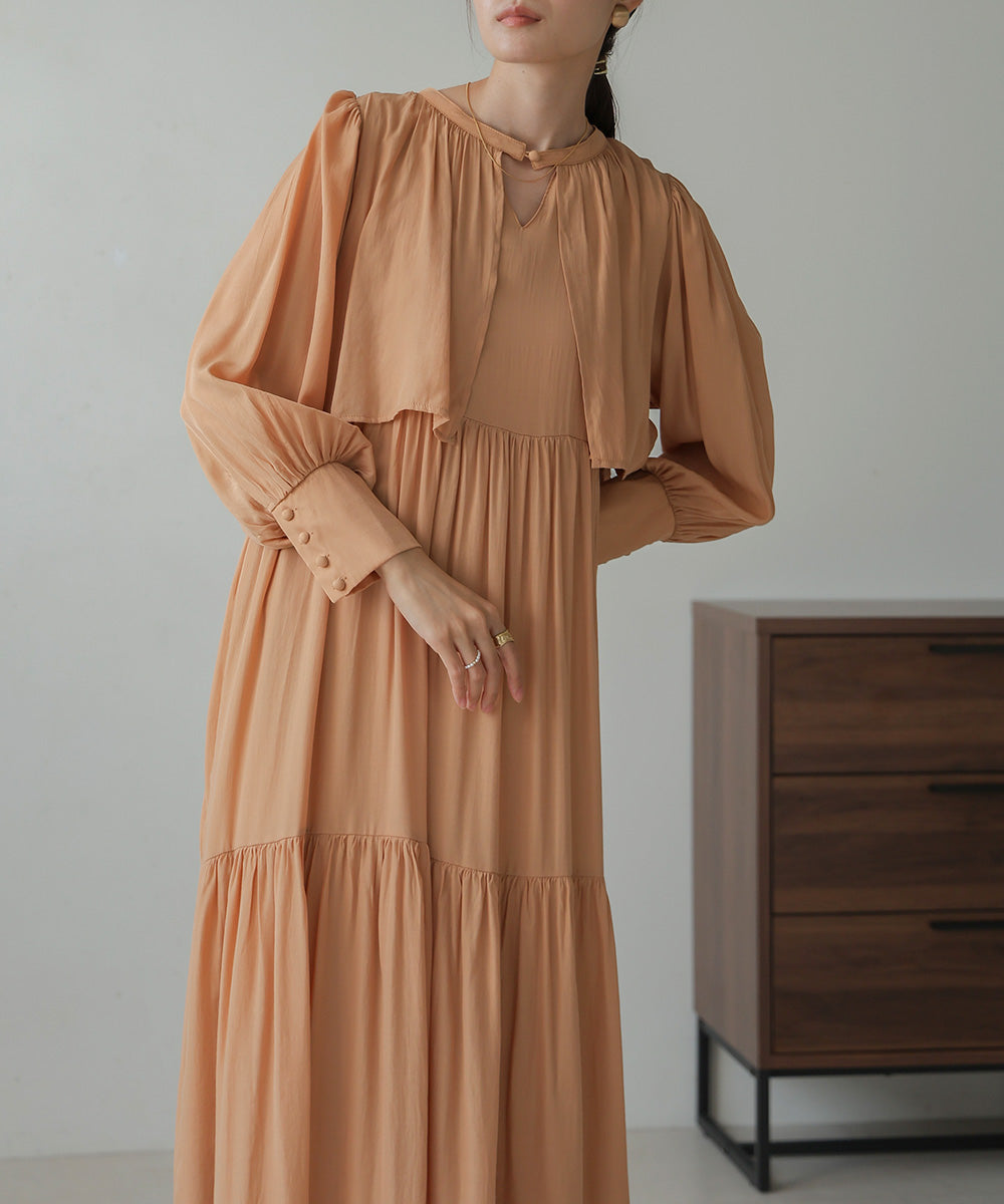 CAPELIKE TIERED ONEPIECE