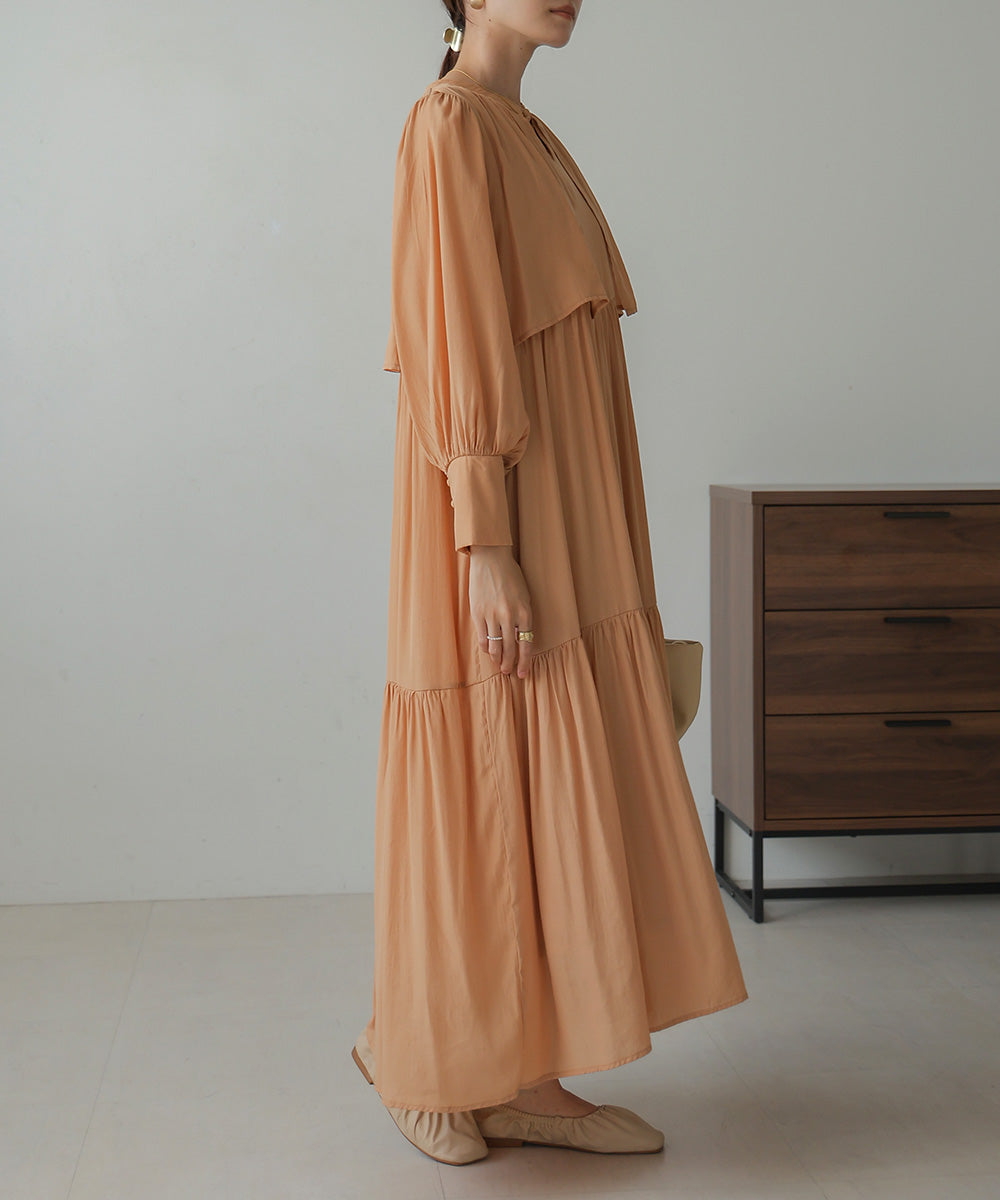 CAPELIKE TIERED ONEPIECE