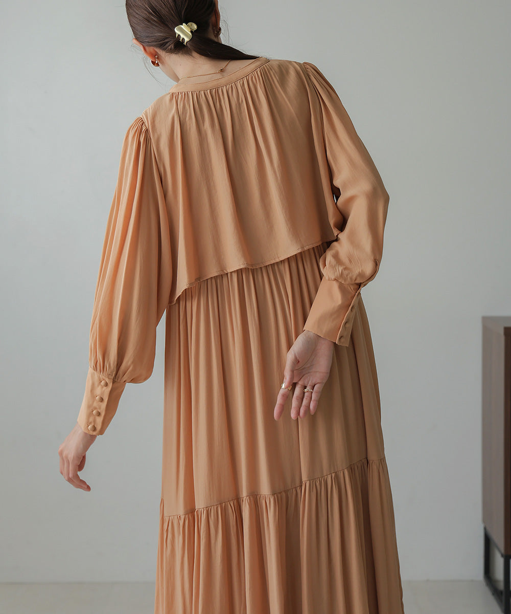 CAPELIKE TIERED ONEPIECE