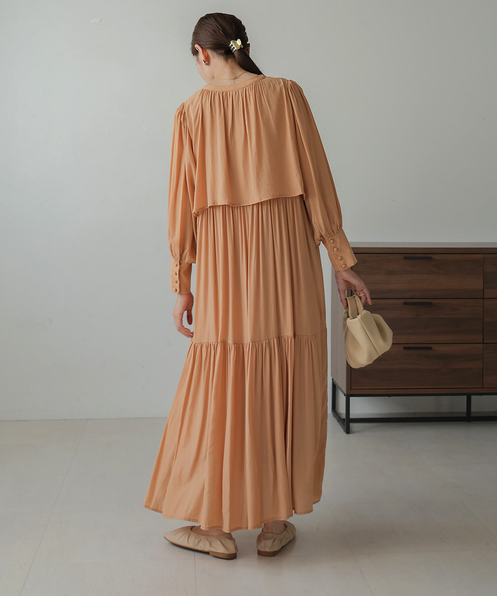 CAPELIKE TIERED ONEPIECE