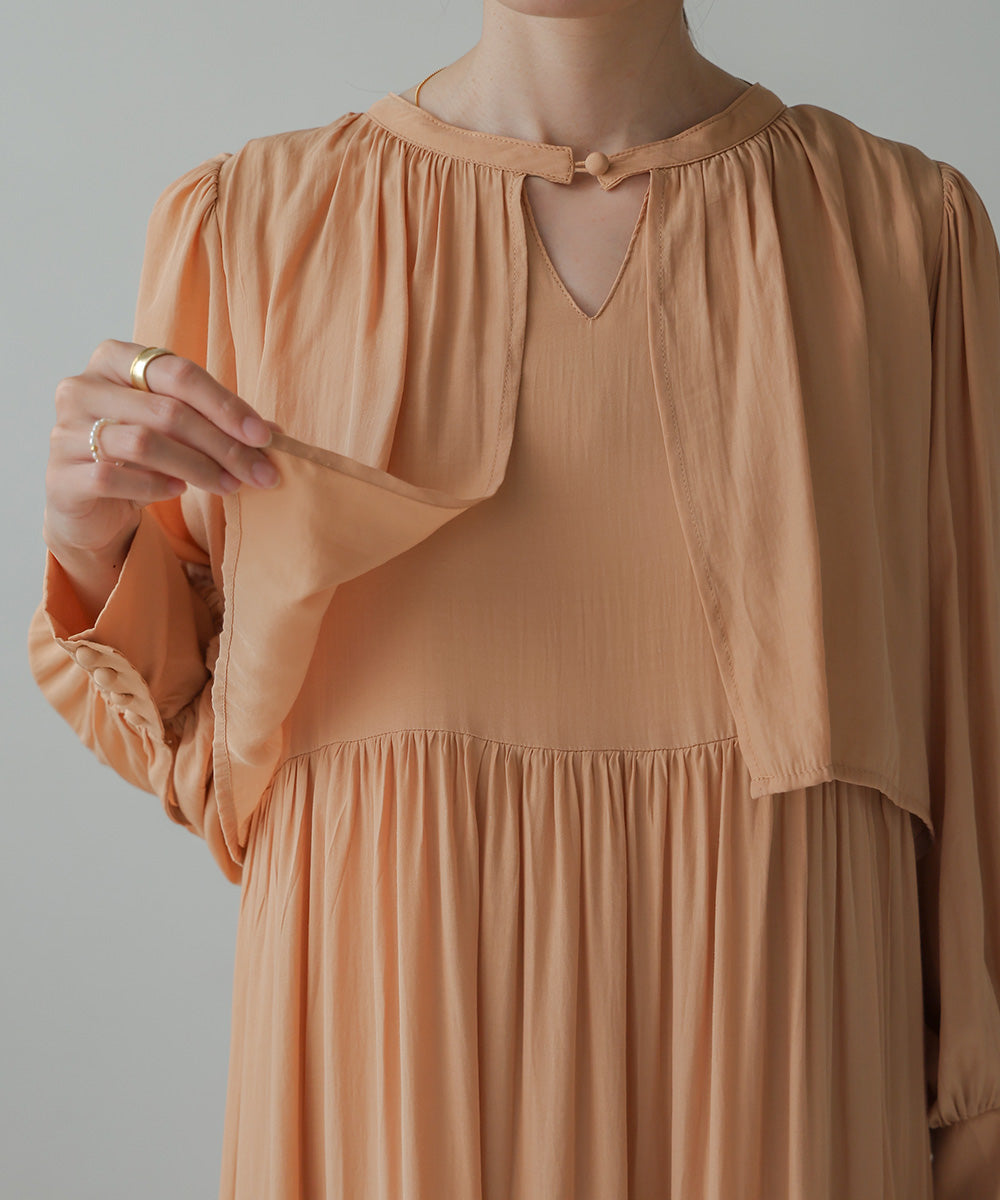 CAPELIKE TIERED ONEPIECE