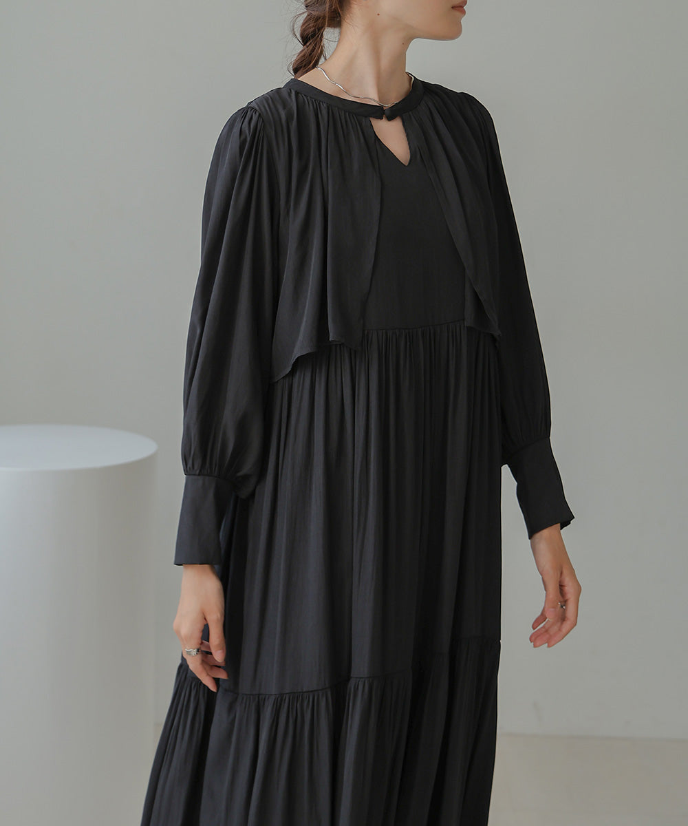 CAPELIKE TIERED ONEPIECE