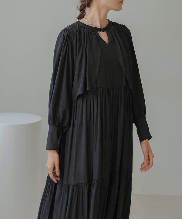 CAPELIKE TIERED ONEPIECE