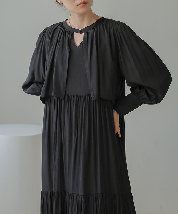 CAPELIKE TIERED ONEPIECE