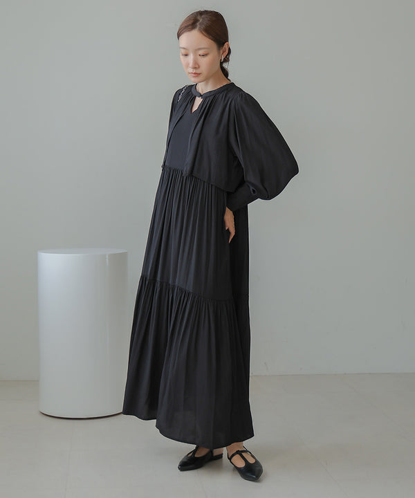 CAPELIKE TIERED ONEPIECE