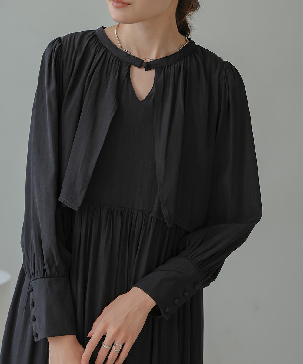 CAPELIKE TIERED ONEPIECE