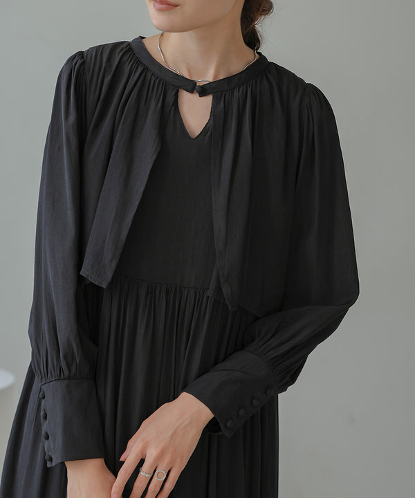 CAPELIKE TIERED ONEPIECE