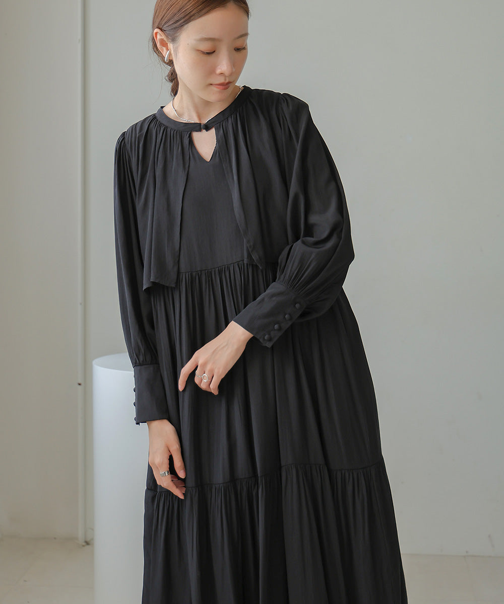 CAPELIKE TIERED ONEPIECE