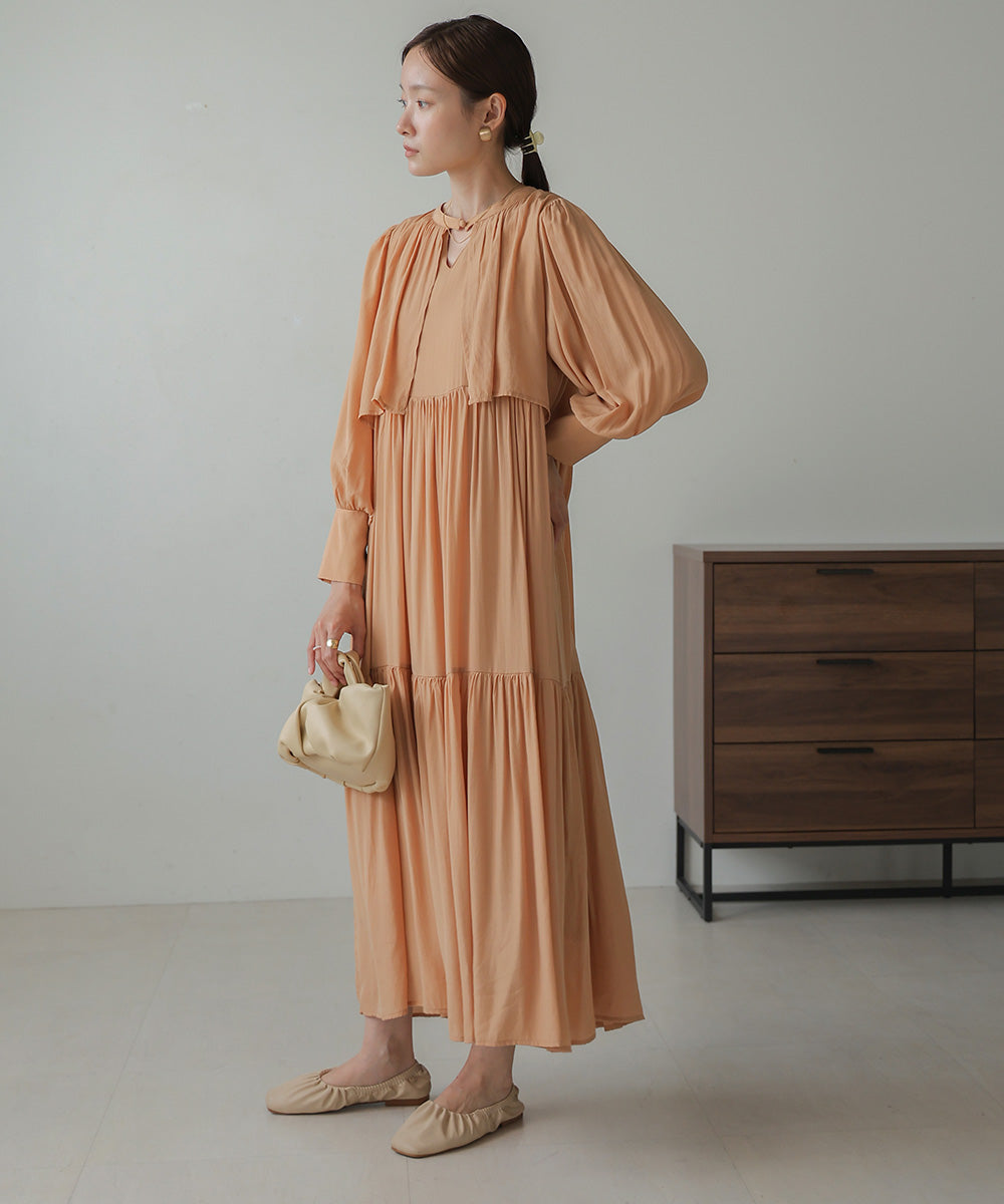 CAPELIKE TIERED ONEPIECE
