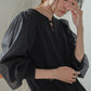 FLARE LINE LONG SLEEVE ORGANDY ONEPIECE