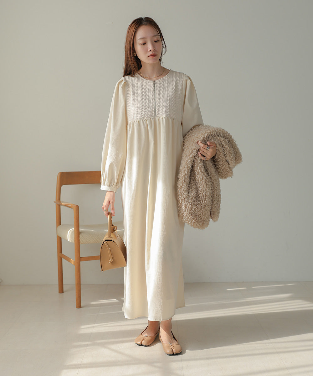 HERRINGBONE SWITCHING ONEPIECE