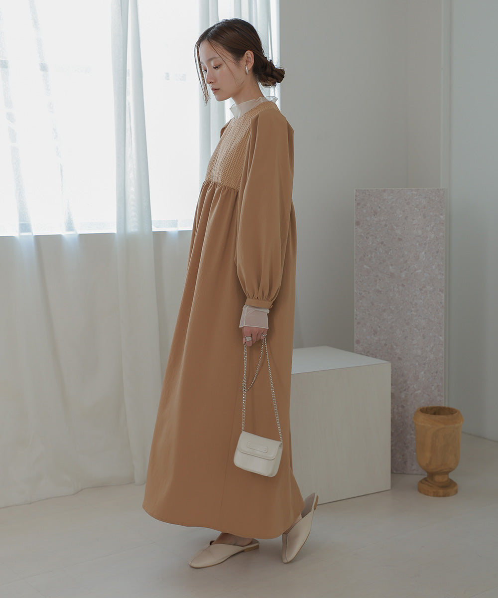 HERRINGBONE SWITCHING ONEPIECE