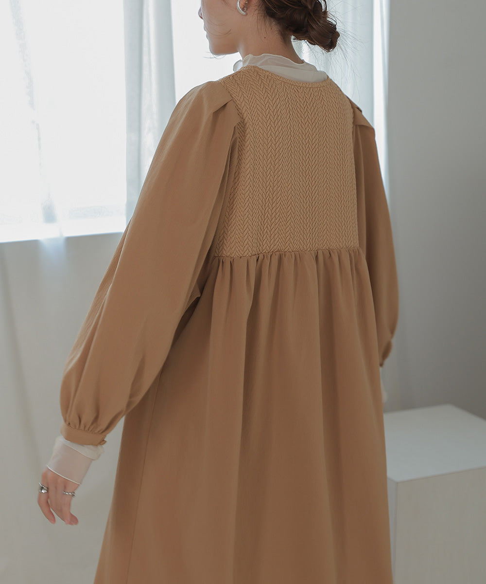 HERRINGBONE SWITCHING ONEPIECE
