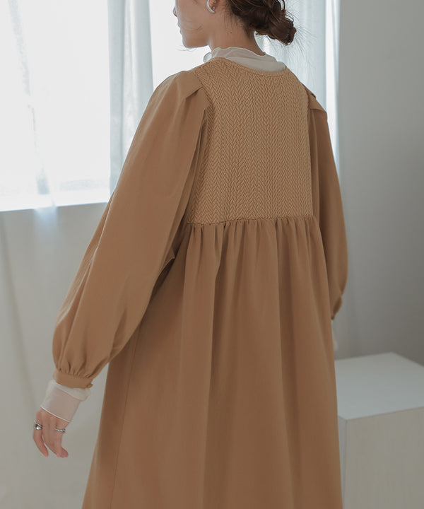 HERRINGBONE SWITCHING ONEPIECE