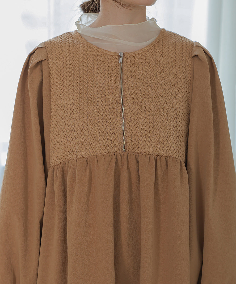 HERRINGBONE SWITCHING ONEPIECE