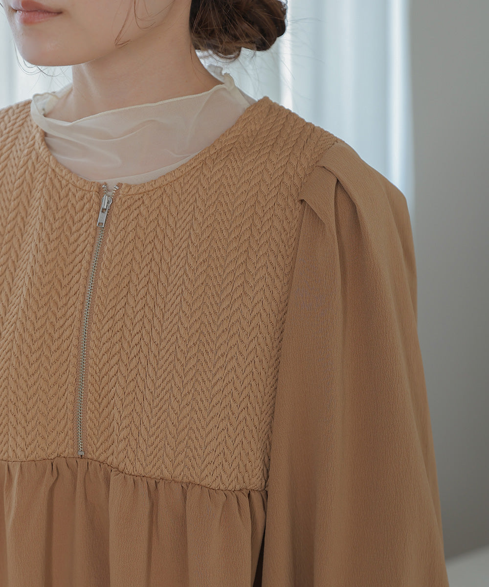 HERRINGBONE SWITCHING ONEPIECE