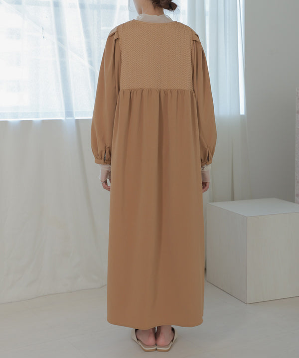 HERRINGBONE SWITCHING ONEPIECE