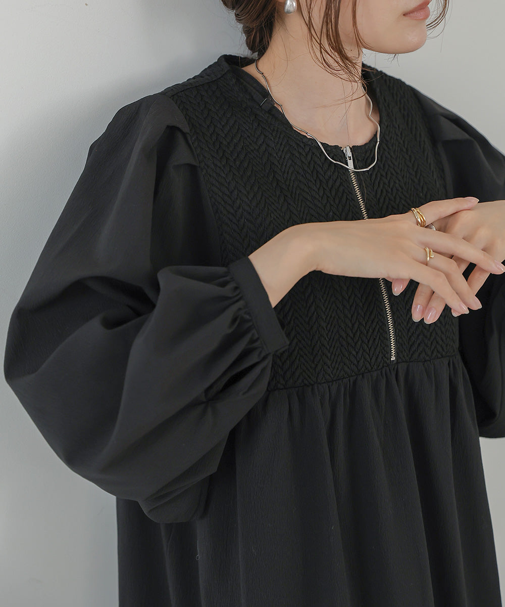 HERRINGBONE SWITCHING ONEPIECE