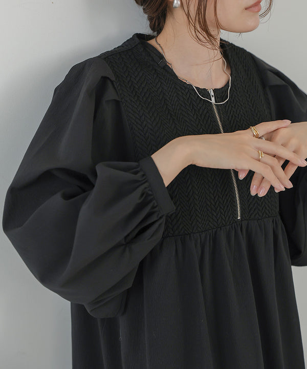 HERRINGBONE SWITCHING ONEPIECE