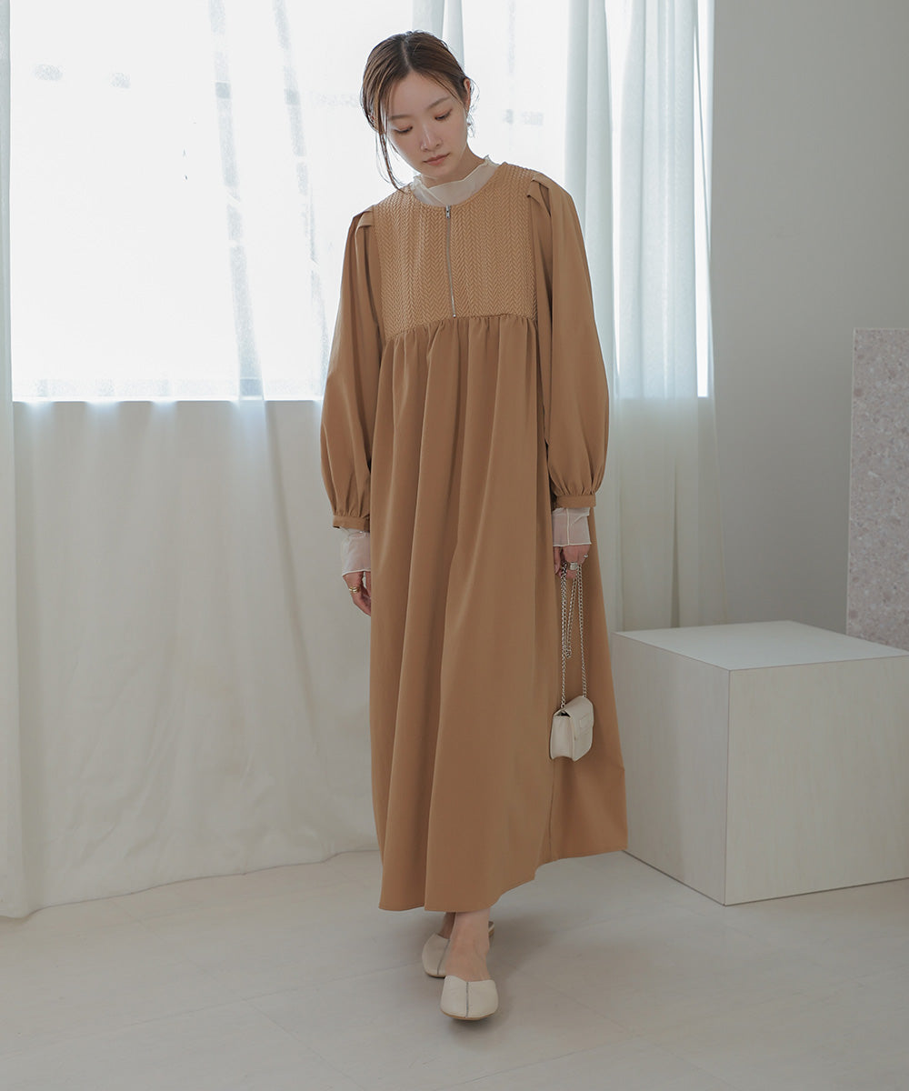 HERRINGBONE SWITCHING ONEPIECE