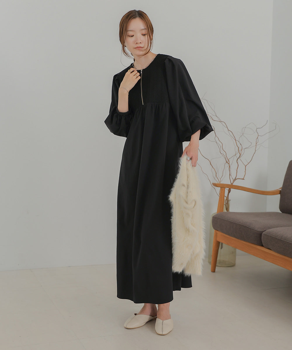 HERRINGBONE SWITCHING ONEPIECE