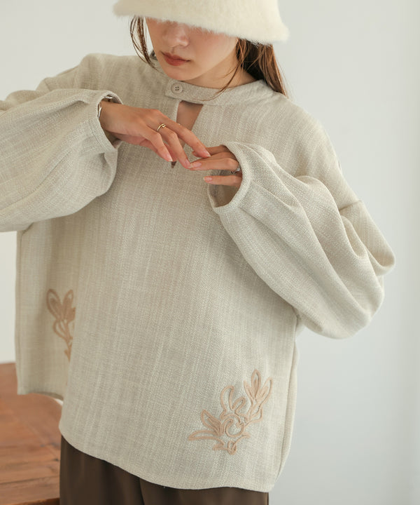 2WAY EMBROIDERY BLOUSE
