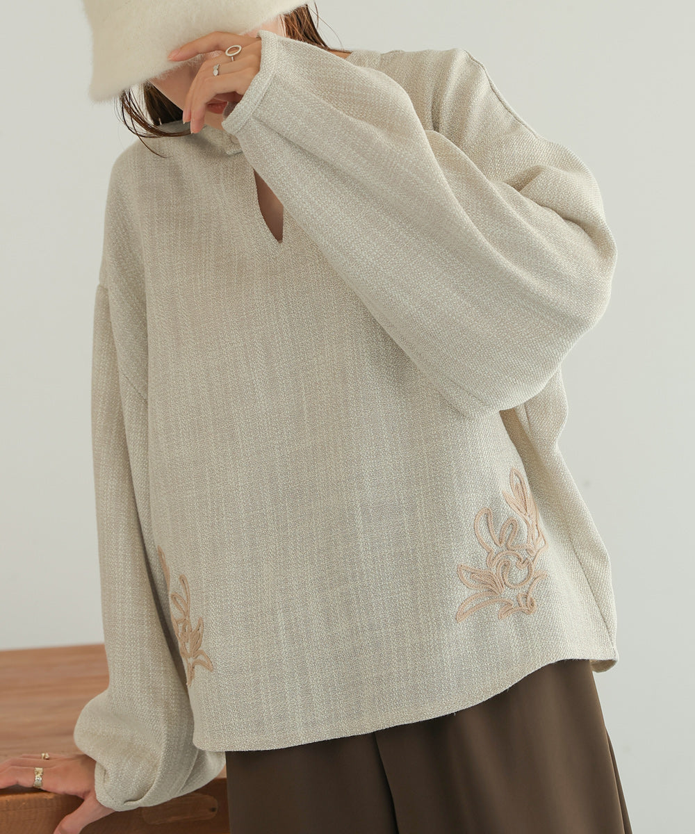 2WAY EMBROIDERY BLOUSE
