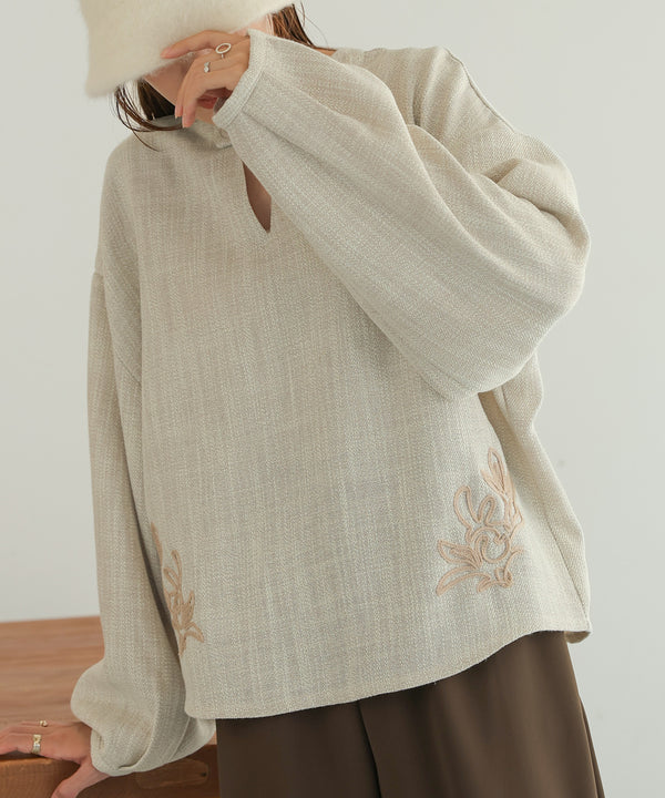 2WAY EMBROIDERY BLOUSE