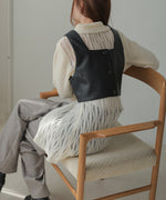 LEATHER-LIKE BUSTIER