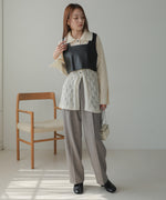 LEATHER-LIKE BUSTIER