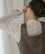 LEATHER-LIKE BUSTIER