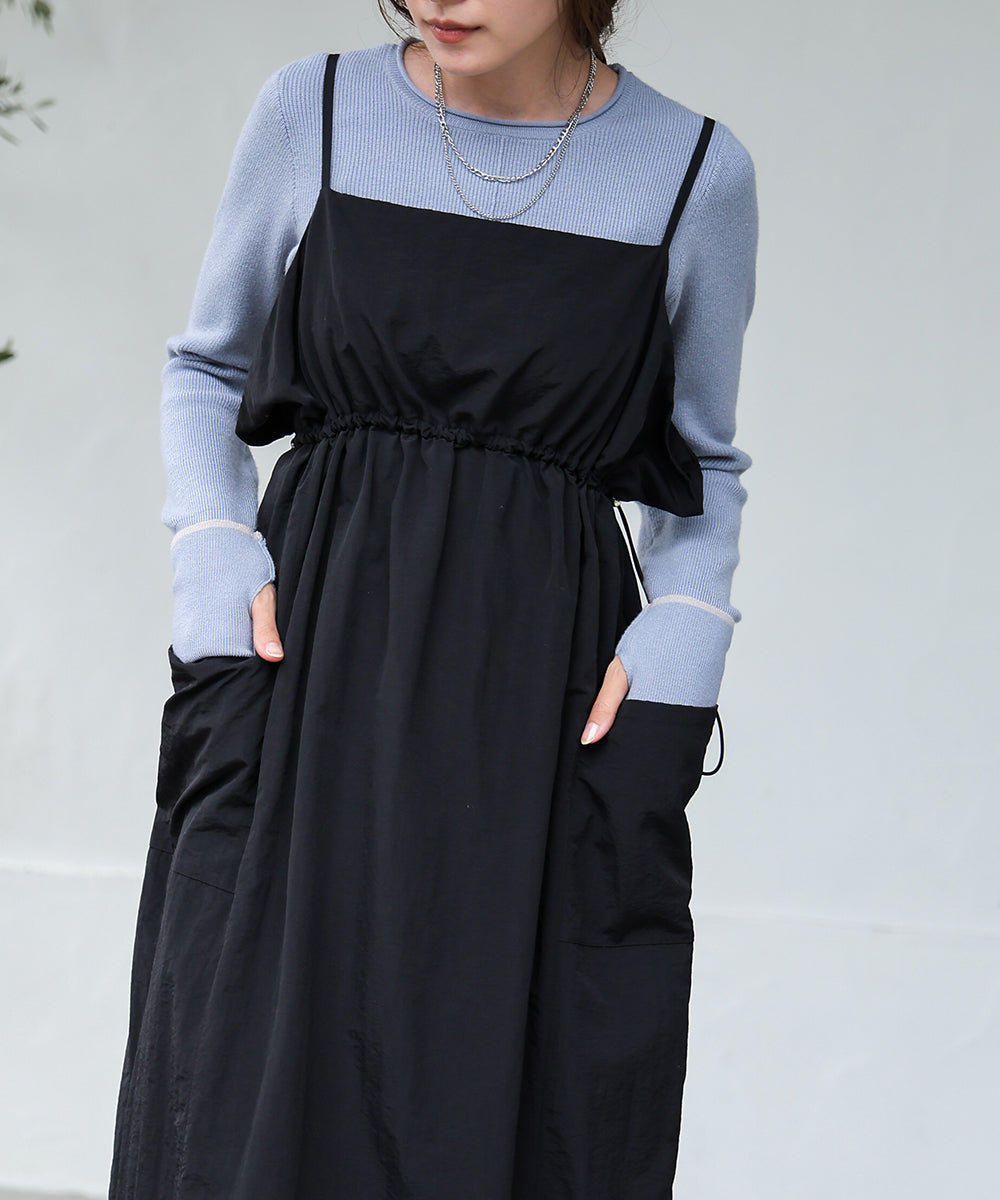 【ドラマ着用】DROST GATHER CAMISOLE ONEPIECE