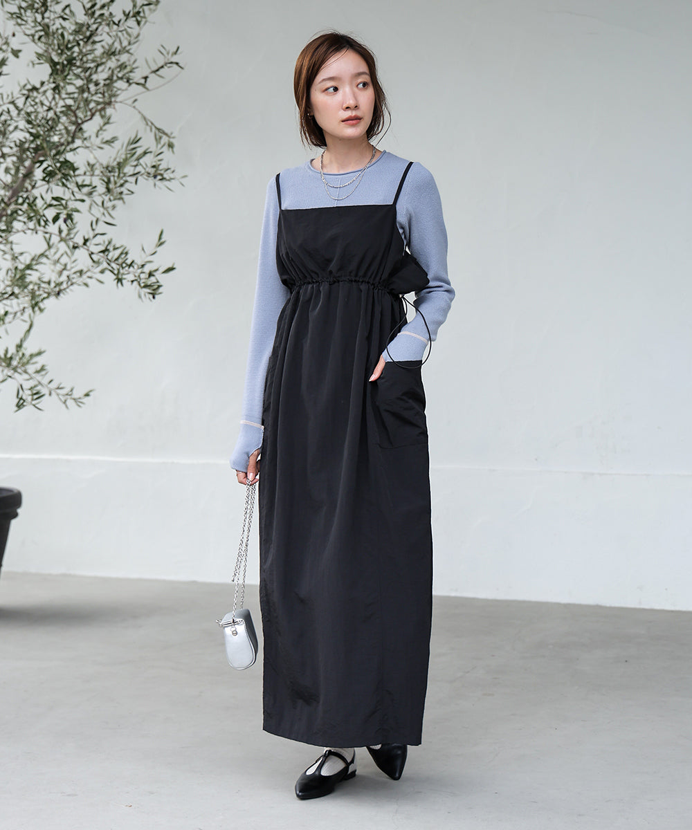 【ドラマ着用】DROST GATHER CAMISOLE ONEPIECE