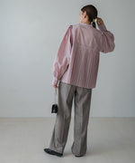 VOLUME SLEEVE PLEATED BLOUSE