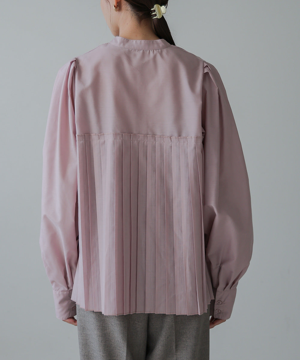 VOLUME SLEEVE PLEATED BLOUSE