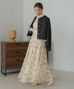 NUANCE FLOWER VOLUME SKIRT